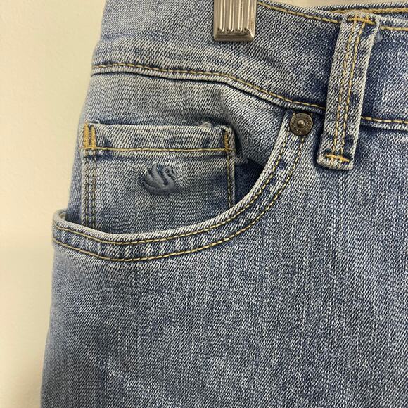 Gloria Vanderbilt women's 12 blue jeans cropped length AMANDA model raw hem - Picture 2 of 15